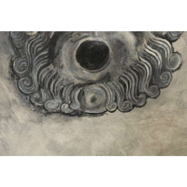 1980s Mythical Roman Portrait Oil on Board Painting by William "Billy" Selesnick For Sale - Image 11 of 13