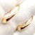 1980s Pair of Tiffany & Co. Elsa Peretti Yellow Gold Teardrop Hoop Earrings For Sale In Philadelphia - Image 6 of 9