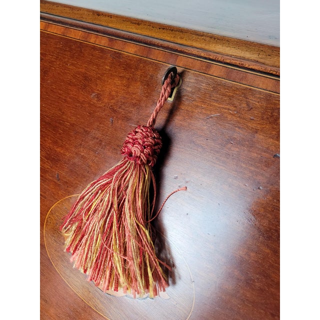 Brown Edwardian Writing Secretary with Shell Motif, 1910s For Sale - Image 8 of 18