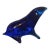 1980s Cobalt Blue Art Glass Sea Lion Figurine For Sale