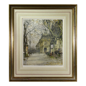 Luigi Kasimir Wien Opernring 1921 Original Print