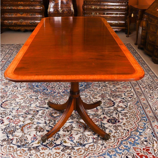 Vintage Regency Revival Dining Table and Chairs by William Tillman, 1980s, Set of 11 For Sale - Image 6 of 18