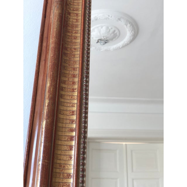 Large Antique French Louis Philippe Giltwood Mirror – Late 19th Century For Sale - Image 4 of 10