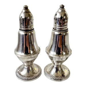 Vintage Sterling Silver Salt and Pepper Shakers by Raimond Manufacturing & Co. - Weighted/Stamped