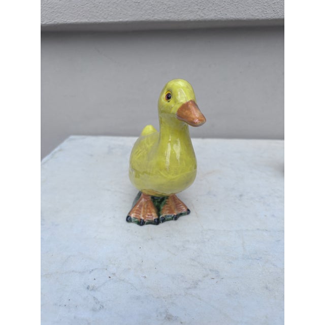 French Terracotta Majolica Duck Bavent Normandy For Sale - Image 4 of 5