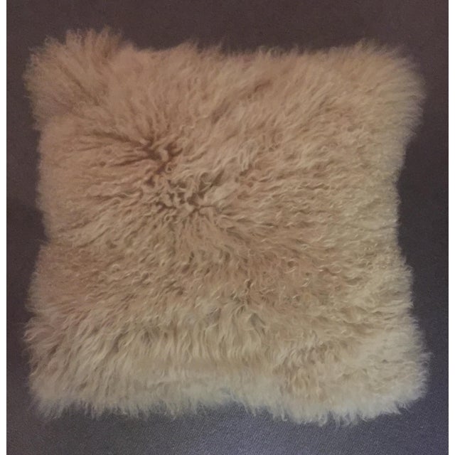 24" Mongolian Lamb Fur Pillow Cover Chairish