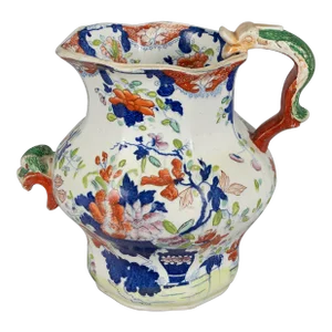 Early 19th Century Mason's Ironstone China Foot Bath Jug