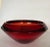 Kosta Boda Red Glass Bowl For Sale - Image 4 of 10
