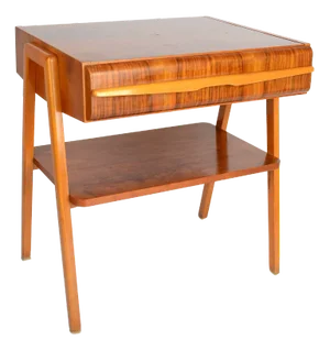 Mid-Century Side Table in Walnut, 1960s