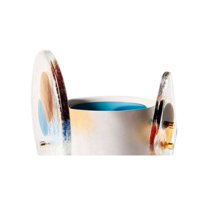 Wood Colourdisc Vase for Flowers by Bethan Laura for Cassina For Sale - Image 10 of 17