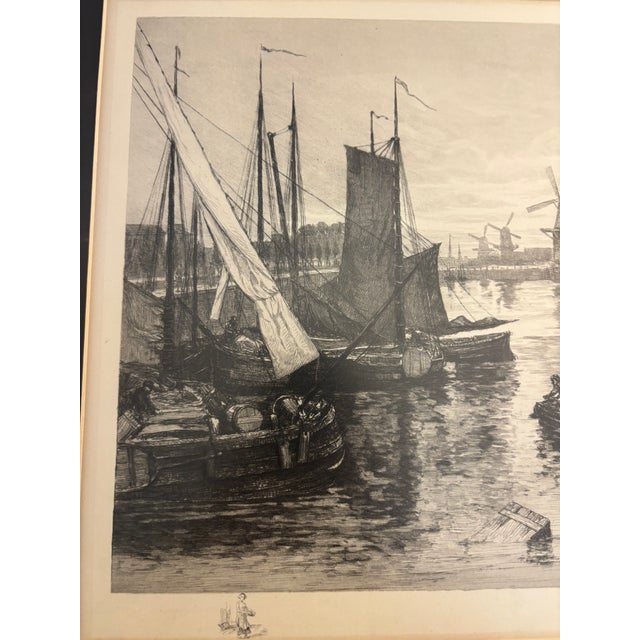 James Fagan Original Etching, Signed, Dutch Harbor For Sale - Image 11 of 15
