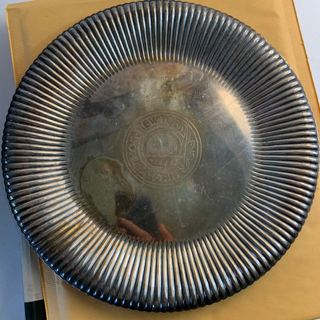 Art Deco 1939 New York World's Fair Rogers Silver Plate Platter For Sale - Image 3 of 12