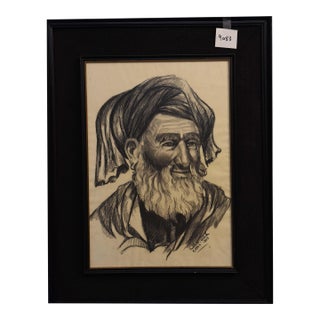 1960s The Kabul Elder by Ghulam Sedik, Framed For Sale
