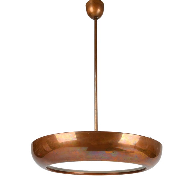 Bauhaus UFO Ceiling Light attributed to Josef Hurka for Napako, 1930s For Sale