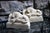 Sleeping Lion Monument Statuary Statues - Set of 2 For Sale - Image 4 of 13