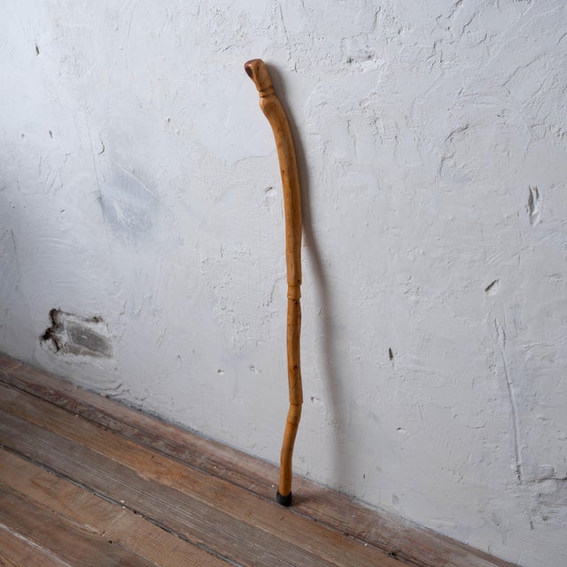 Folk Art Vernon Edwards Walking Stick, 1980s For Sale - Image 3 of 10