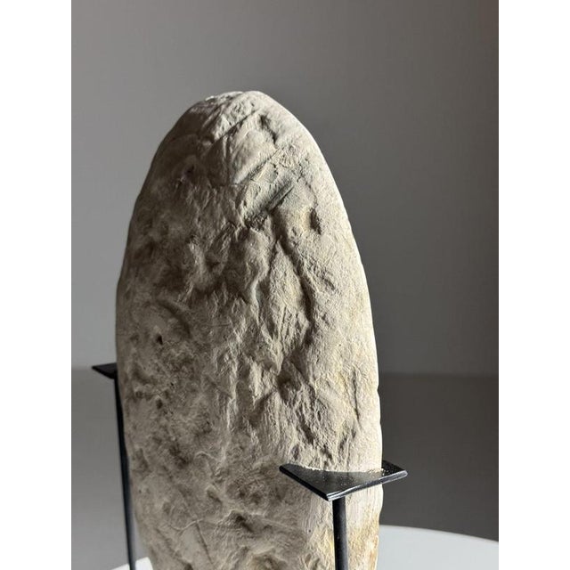 Gray Septarian Nodule on Stand For Sale - Image 8 of 14