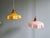 Art Deco Pendant Lights in Colored Opaline Glass, 1930s, Set of 3 For Sale - Image 15 of 17