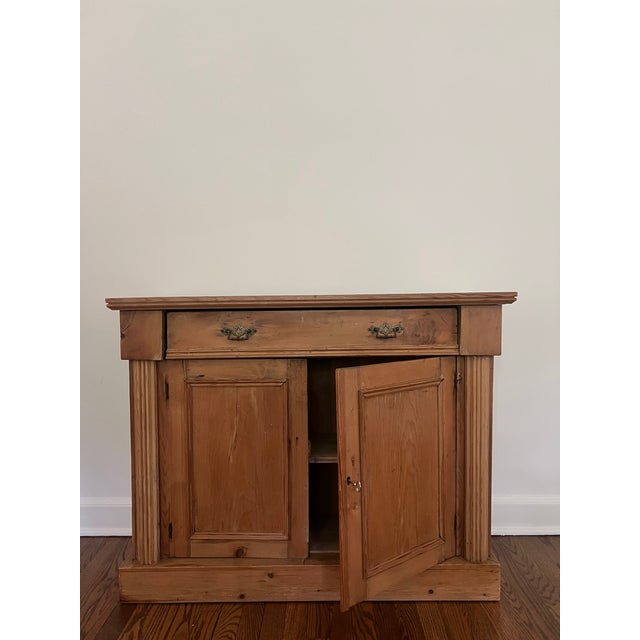 English Antique Pine Stepback Hutch For Sale - Image 3 of 7