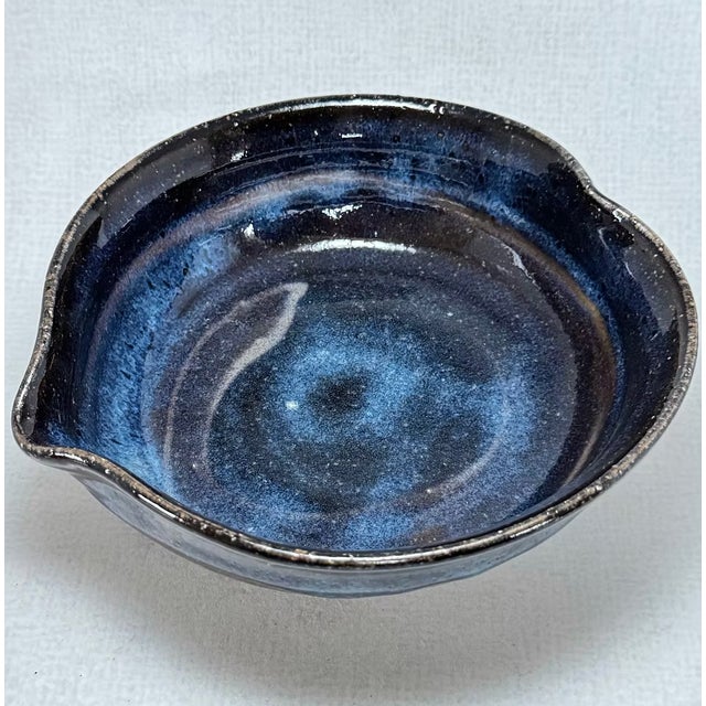 Early 21st Century Ao-Hagi Blue Serving Bowl by Seigan Yamane For Sale - Image 5 of 5