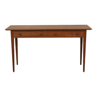 Stickley Arts & Crafts Cherry 2 Drawer Sofa Table For Sale