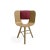 Contemporary Bordeaux for Tria Chair by Colé Italia For Sale - Image 3 of 4