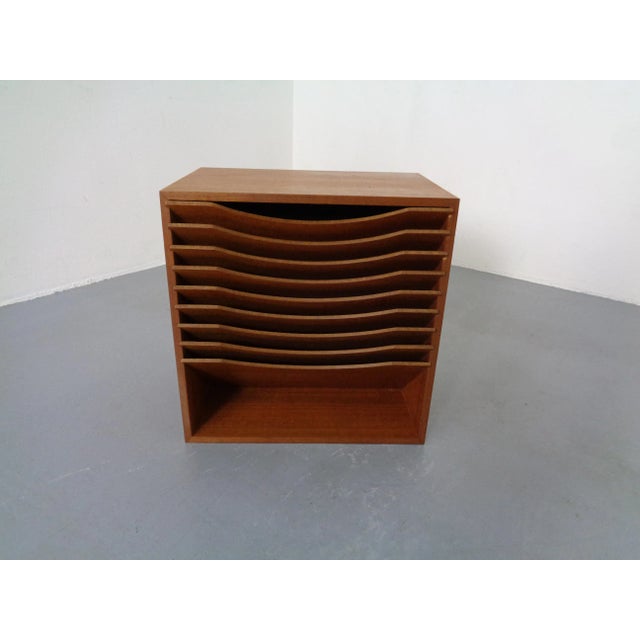 Teak A4 Register Filing Shelves, 1960s For Sale - Image 12 of 12