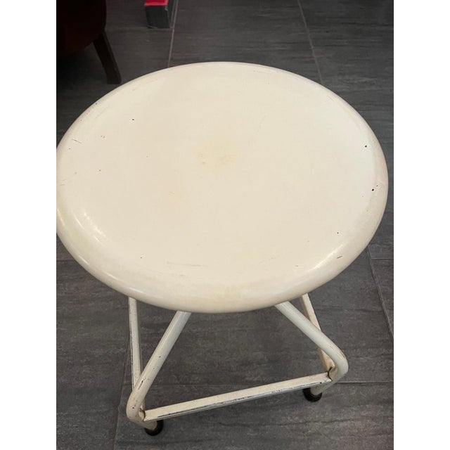 Metal Vintage Swivel Stool, 1920s For Sale - Image 7 of 11