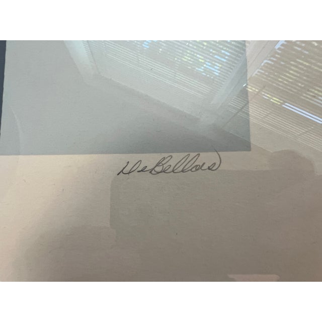 Mid-Century Modern Fran DeBellas Optical Art Lithograph Artist's Proof For Sale - Image 3 of 3