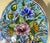 Hand-Painted Persian Ceramic Tile - Unique Floral & Avian Motif For Sale In Miami - Image 6 of 10
