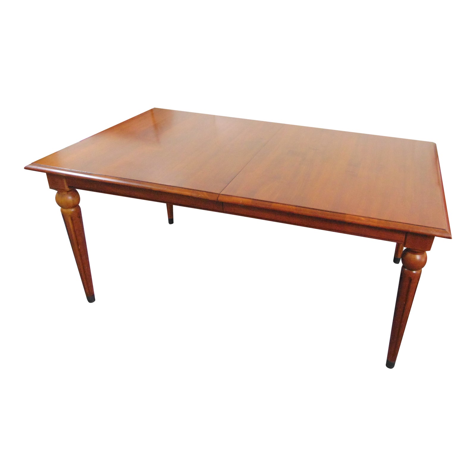 Ethan Allen Country Style Maple Dining Table / 2 Leaves | Chairish