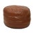 Vintage Round Faux Leather Ottoman, 1970s For Sale - Image 4 of 14