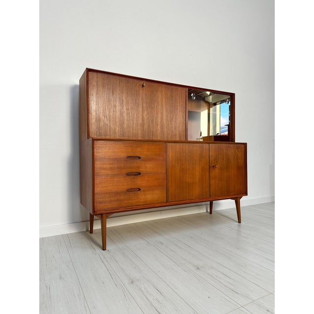 Stunning and very rare vintage sideboard/highboard from the 1960s designed by rex raab for wilhelm renz. Model vario 150....