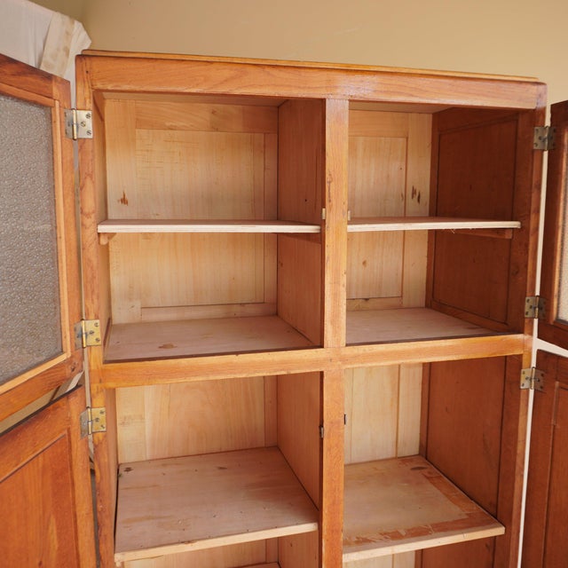 Brown Oak and Steel Cabinet For Sale - Image 8 of 18