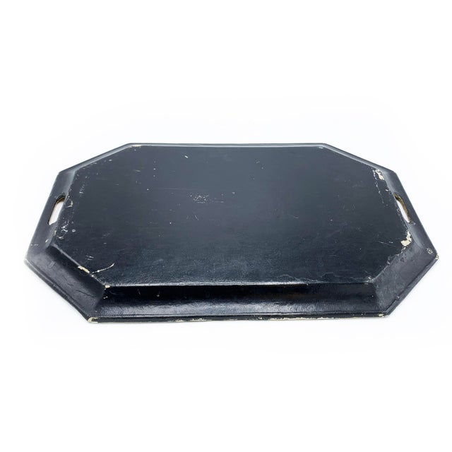 Mid Century Modern Glamorous Wooden Lacquerware Tray Chairish