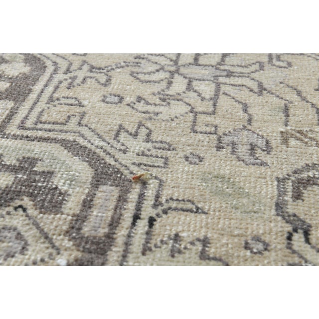 Orange 1970s Vintage Persian Handmade Wool Cotton Orange Area Rug For Sale - Image 8 of 11