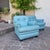 Frau Blue Leather Chairs from Poltrona Frau, 1970, Set of 2 For Sale - Image 3 of 13