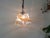 Glass 1970s Vintage Orange White Pendant Light For Sale - Image 7 of 11