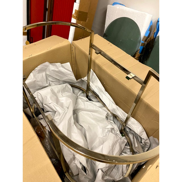 Vintage Brass and Smokey Glass Bar Cart For Sale In Chicago - Image 6 of 6