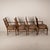 1970s Vintage Stanley Furniture Co. Faux Bamboo Cane Back Rolling Arm Chairs - Set of 4 For Sale - Image 9 of 12