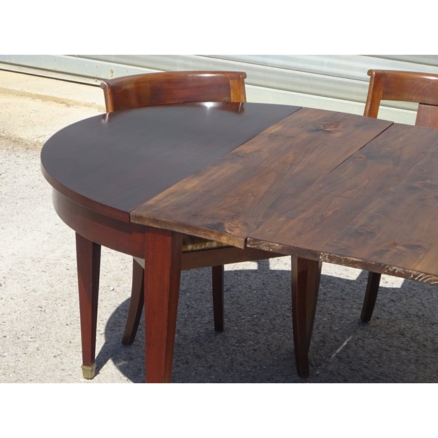 Empire Extendable Half-Moon Console Table, 1950s For Sale - Image 10 of 18
