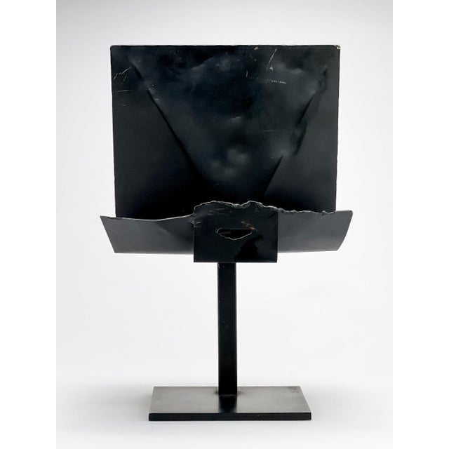 María Simón Argentinian (1922-2009) Untitled (from Serie de los Sobres) 1982 welded and enameled black sheetmetal...