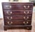 Brown Pair of Ethan Allen Chippendale Cherry Small Chest of Drawers / Nightstands For Sale - Image 8 of 11