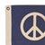 This decorative American Peace Sign flag is made from 100% cotton canvas in off-white and faded colors. Design is printed...