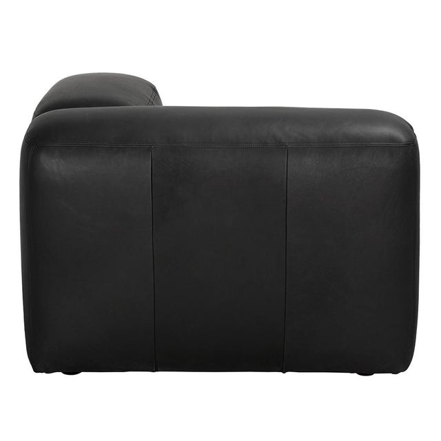 Not Yet Made - Made To Order NOIR Augustus Modular Sofa, Right Corner, Santosa Matte Black For Sale - Image 5 of 9