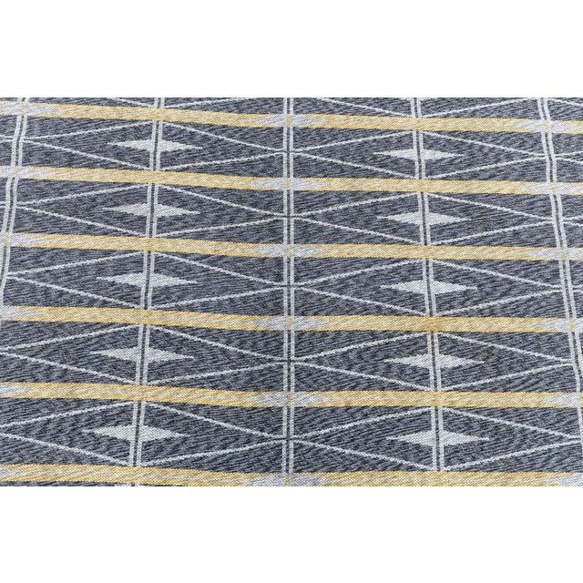 Textile Doris Leslie Blau Scandinavian Vintage Geometric Gray Flatweave Rug Double-Sided For Sale - Image 7 of 10