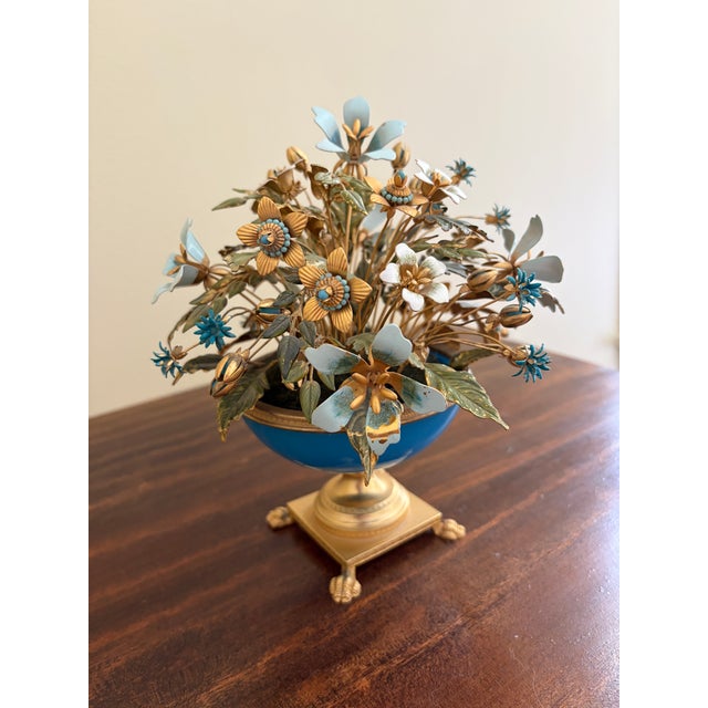 French Provincial Jane Hutcheson for Gorham Enamel Flowers Fleurs Des Siècles, Circa 1970s For Sale - Image 3 of 8