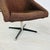 Brown Mid Century Modern Swivel Armchairs - A Pair For Sale - Image 8 of 9