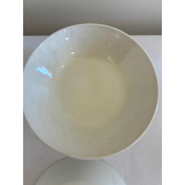 Johnson Brothers Late 20th Century Johnson Bros England White Ironstone Bowls – Set of 9 For Sale - Image 4 of 5