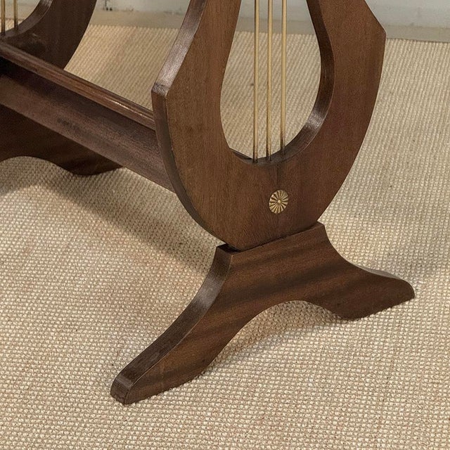 Antique French Neoclassical Oval End Table With Carrara Marble For Sale - Image 9 of 17